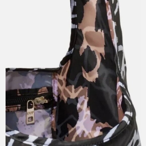 Cracked Glass/Leopard Black/White/Neutral Reversible Reusable Bag - DVF x Target - Picture 7 of 7